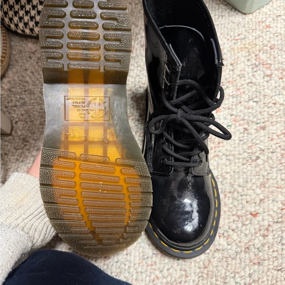 Dr. Martens Black Leather Boots - Picture 3 of 5